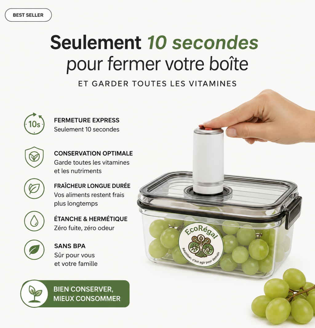 EcoRégal ! Boite fraicheur anti gaspillage
