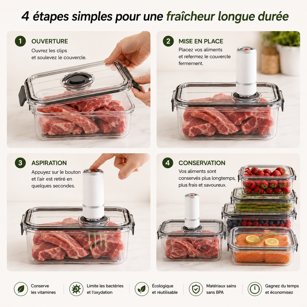 EcoRégal ! Boite fraicheur anti gaspillage