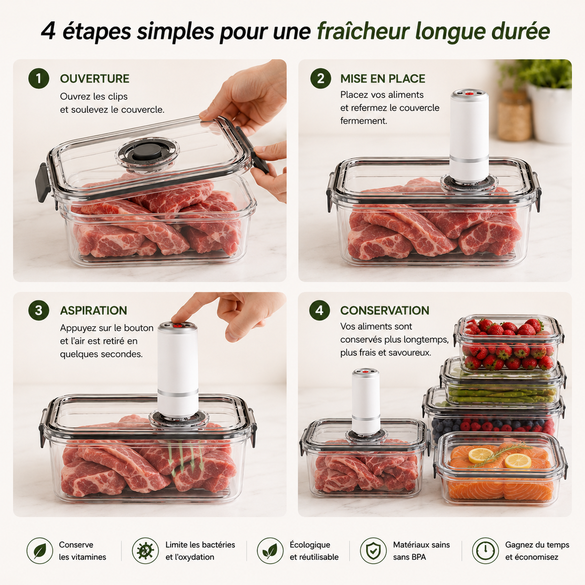 EcoRégal ! Boite fraicheur anti gaspillage