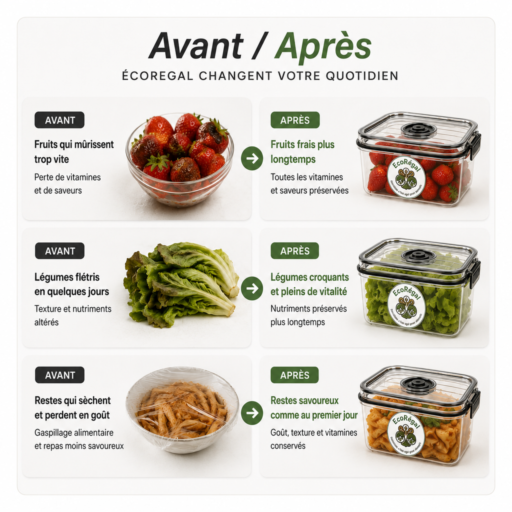 EcoRégal ! Boite fraicheur anti gaspillage